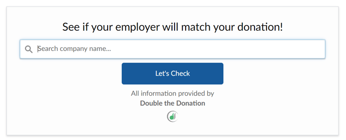 matching gift tool